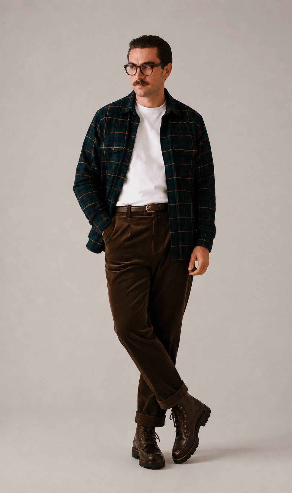 VINTAGE FLANNEL WORK SHIRT
