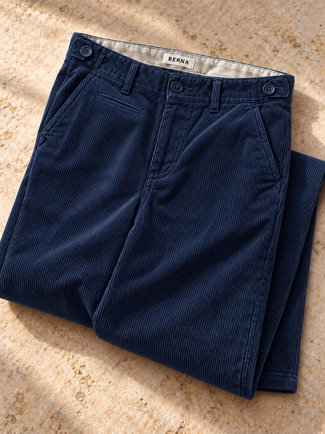 Pantalone slim fit in velluto quadrettato Berna