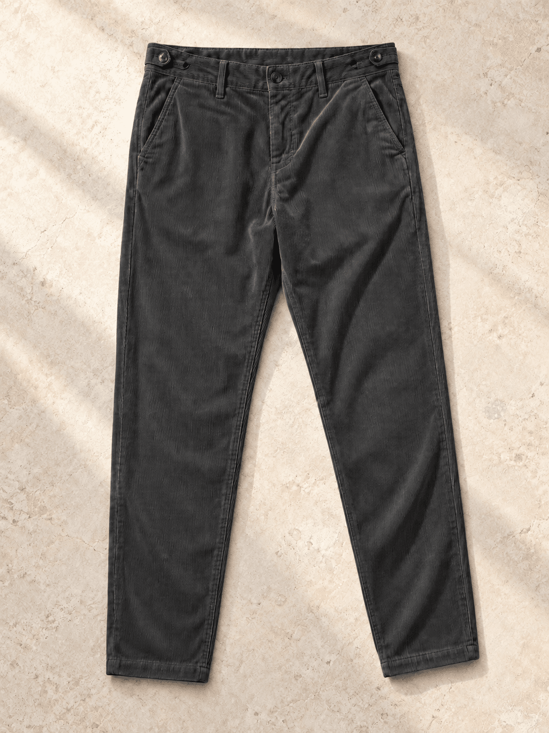 Pantalone slim fit in velluto quadrettato Berna