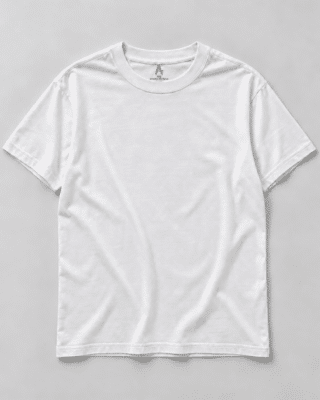 T-shirt Harlem Satin bianca in modal e cotone, vista frontale.
