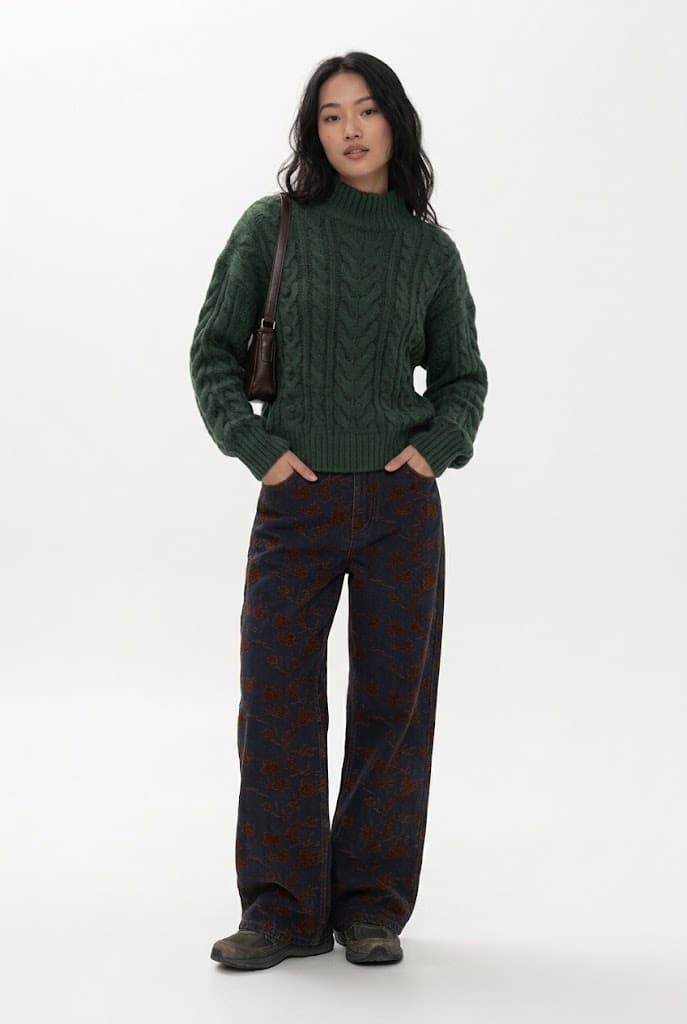 MARU JACQUARD JEANS THE TINY BIG SISTER