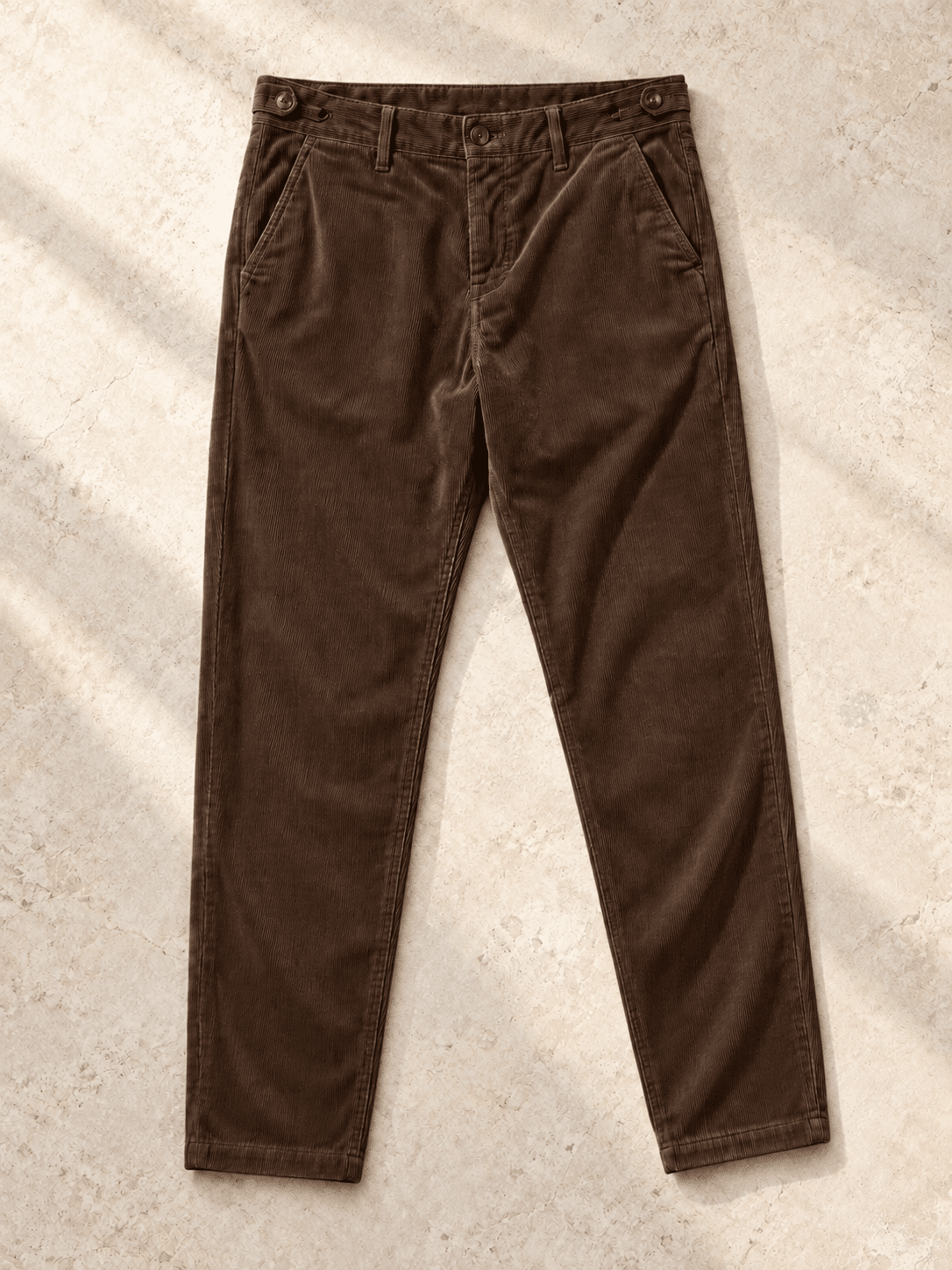 Pantalone slim fit in velluto quadrettato Berna